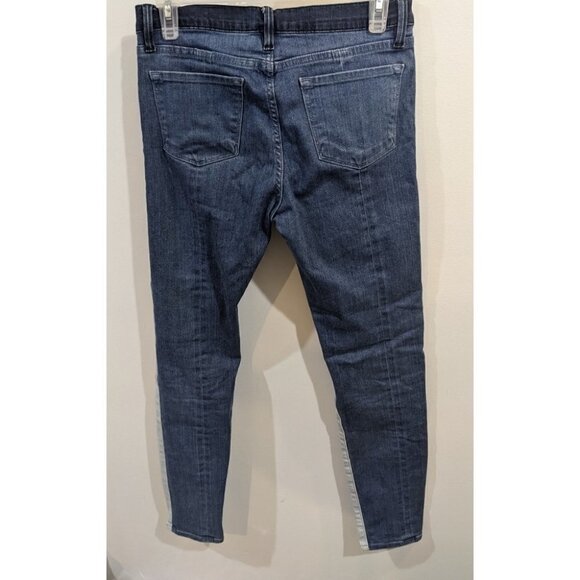 Frame Denim | Le Skinny Colorblock Denim Jeans in Hayden - Picture 4 of 8